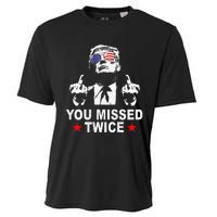 Trump Assassination Attempt Trump 2024 You Missed Twice Cooling Performance Crew T-Shirt