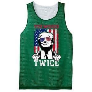 Trump Assassination Attempt Trump 2024 You Missed Twice Mesh Reversible Basketball Jersey Tank