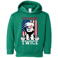 Trump Assassination Attempt Trump 2024 You Missed Twice Toddler Hoodie