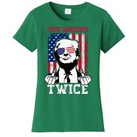 Trump Assassination Attempt Trump 2024 You Missed Twice Women's T-Shirt