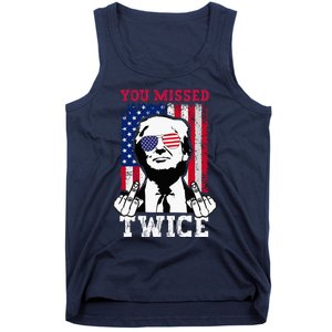 Trump Assassination Attempt Trump 2024 You Missed Twice Tank Top