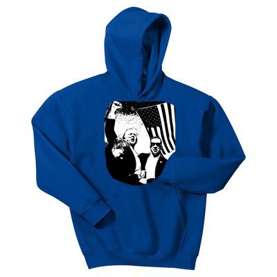 Trump Assassination Attempt Photo 2024 Trump Iconic Kids Hoodie