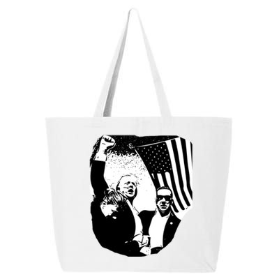 Trump Assassination Attempt Photo 2024 Trump Iconic 25L Jumbo Tote