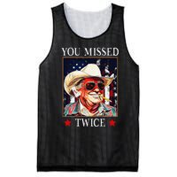 Trump Assassination Attempt Trump 2024 You Missed Twice Mesh Reversible Basketball Jersey Tank