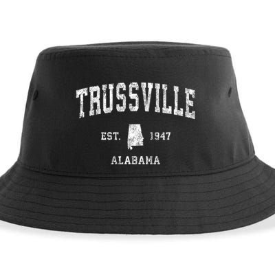 Trussville Alabama Al Vintage Athletic Established Sports Design Sustainable Bucket Hat