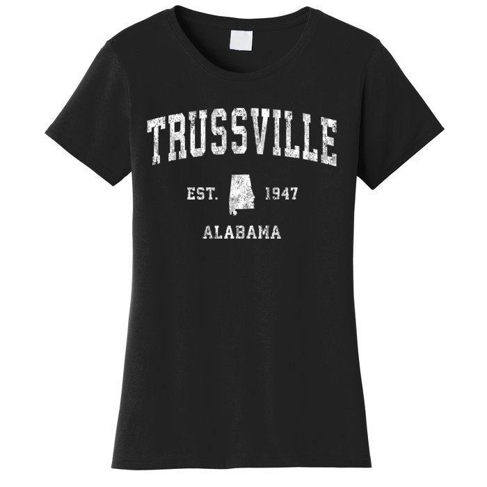 Trussville Alabama Al Vintage Athletic Established Sports Design Women's T-Shirt