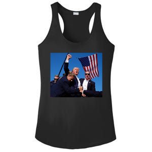 Trump Assassination Attempt 2024 Fight Fighting Fighter Ladies PosiCharge Competitor Racerback Tank