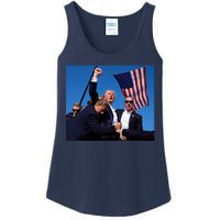 Trump Assassination Attempt 2024 Fight Fighting Fighter Ladies Essential Tank