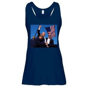 Trump Assassination Attempt 2024 Fight Fighting Fighter Ladies Essential Flowy Tank