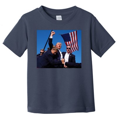 Trump Assassination Attempt 2024 Fight Fighting Fighter Toddler T-Shirt