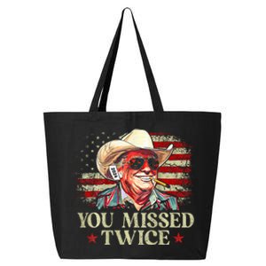 Trump Assassination Attempt You Missed Twice 25L Jumbo Tote