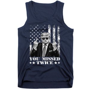 Trump Assassination Attempt Trump 2024 You Missed Twice Tank Top