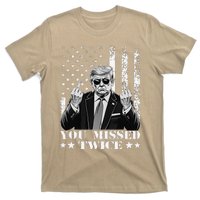 Trump Assassination Attempt Trump 2024 You Missed Twice T-Shirt