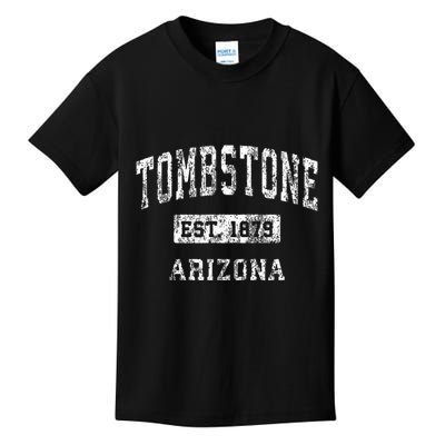 Tombstone Arizona Az Vintage Established Sports Kids T-Shirt