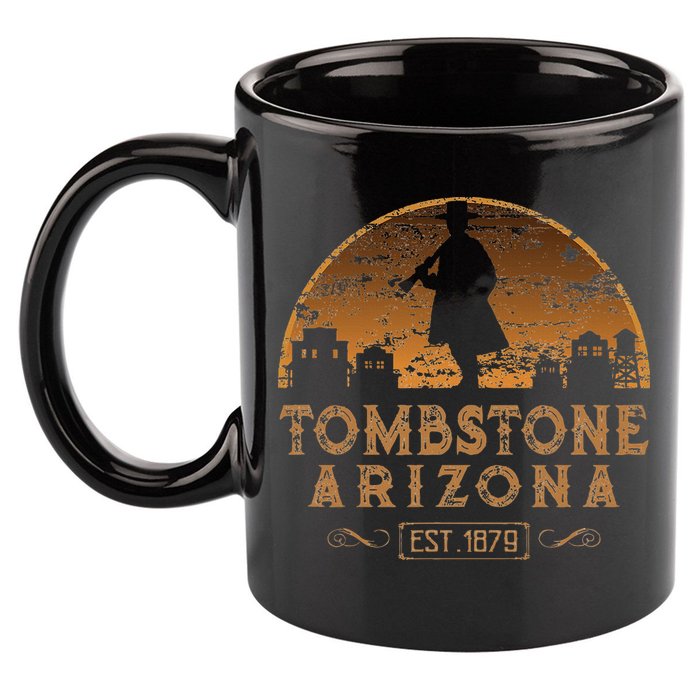 Tombstone Arizona Az Wild West Gunfighter 11oz C Handle Ceramic Mug