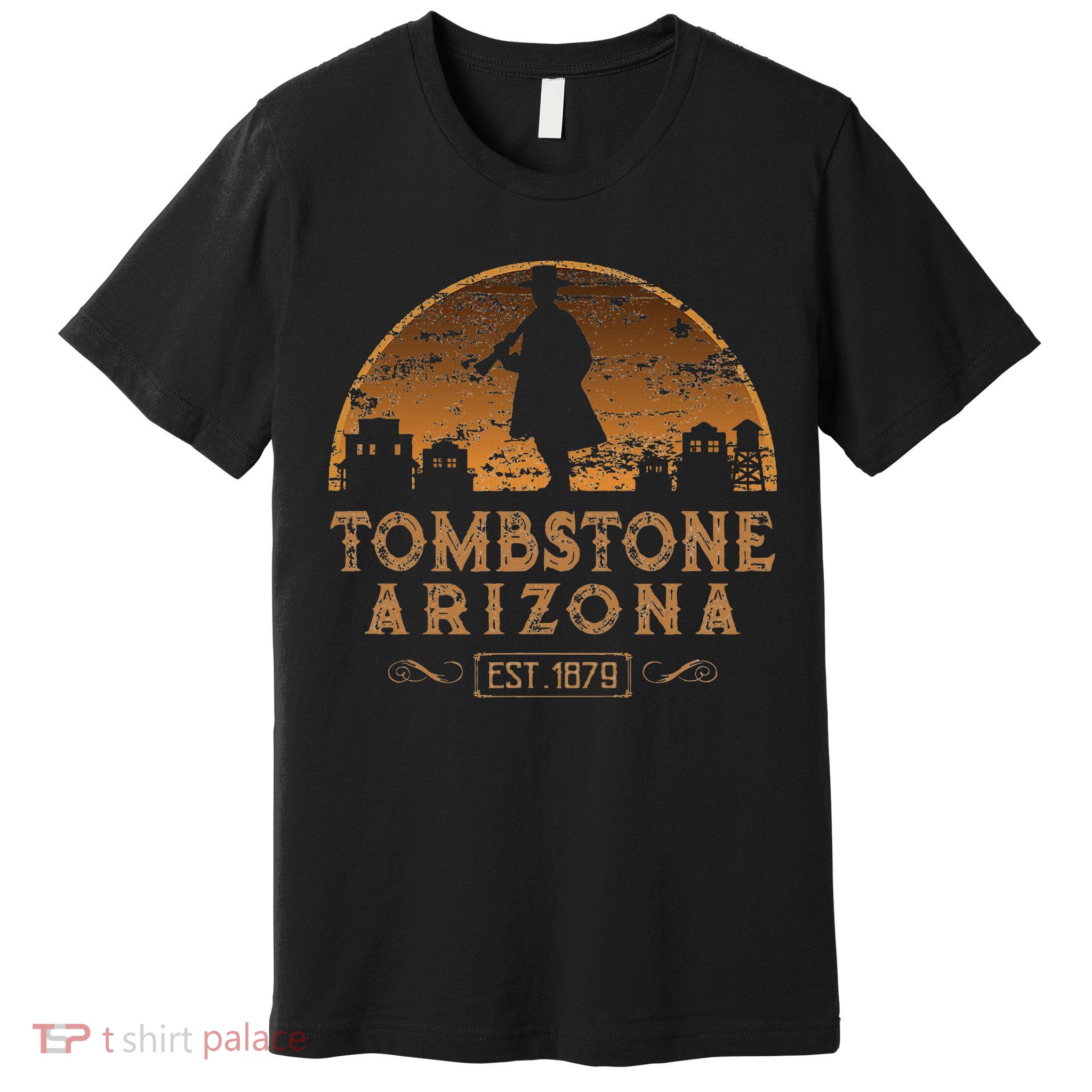 Tombstone Arizona Az Wild West Gunfighter Premium T-Shirt