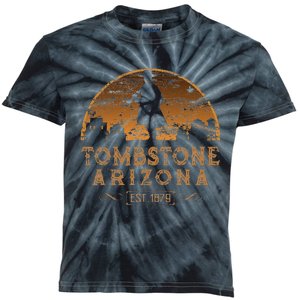 Tombstone Arizona Az Wild West Gunfighter Kids Tie-Dye T-Shirt