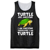 Turtle Are Awesome I Am Awesome Therefore I Am Turtle Mesh Reversible Basketball Jersey Tank