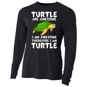 Turtle Are Awesome I Am Awesome Therefore I Am Turtle Cooling Performance Long Sleeve Crew