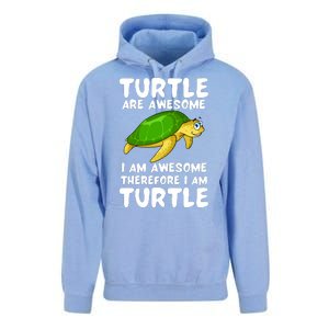 Turtle Are Awesome I Am Awesome Therefore I Am Turtle Unisex Surf Hoodie