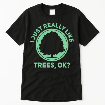 Tree Arborist Arboristic Forest Earth Day Tall T-Shirt