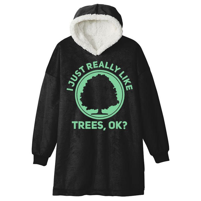 Tree Arborist Arboristic Forest Earth Day Hooded Wearable Blanket