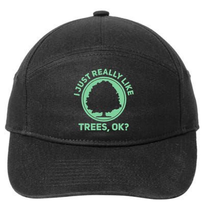 Tree Arborist Arboristic Forest Earth Day 7-Panel Snapback Hat