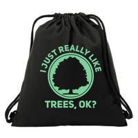 Tree Arborist Arboristic Forest Earth Day Drawstring Bag