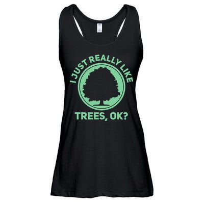 Tree Arborist Arboristic Forest Earth Day Ladies Essential Flowy Tank