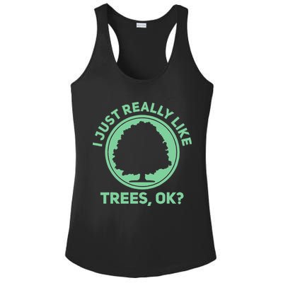 Tree Arborist Arboristic Forest Earth Day Ladies PosiCharge Competitor Racerback Tank