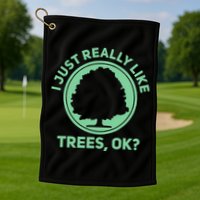 Tree Arborist Arboristic Forest Earth Day Golf Towel