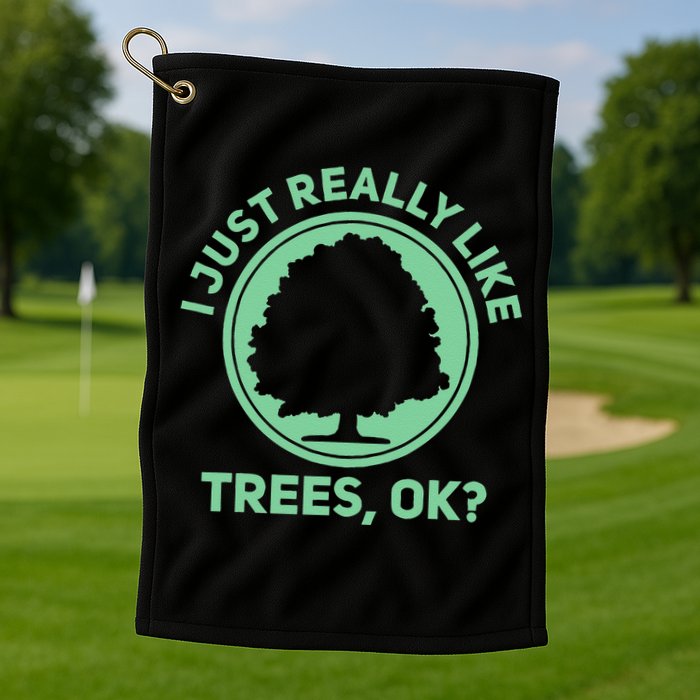 Tree Arborist Arboristic Forest Earth Day Golf Towel