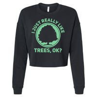 Tree Arborist Arboristic Forest Earth Day Cropped Pullover Crew