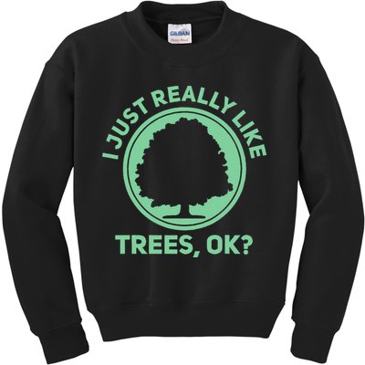 Tree Arborist Arboristic Forest Earth Day Kids Sweatshirt