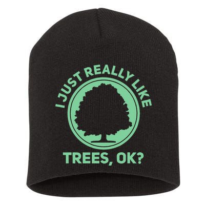 Tree Arborist Arboristic Forest Earth Day Short Acrylic Beanie