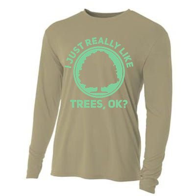 Tree Arborist Arboristic Forest Earth Day Cooling Performance Long Sleeve Crew