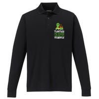 Turtles Are Awesome. I Am Awesome Therefore I Am A Turtle Performance Long Sleeve Polo