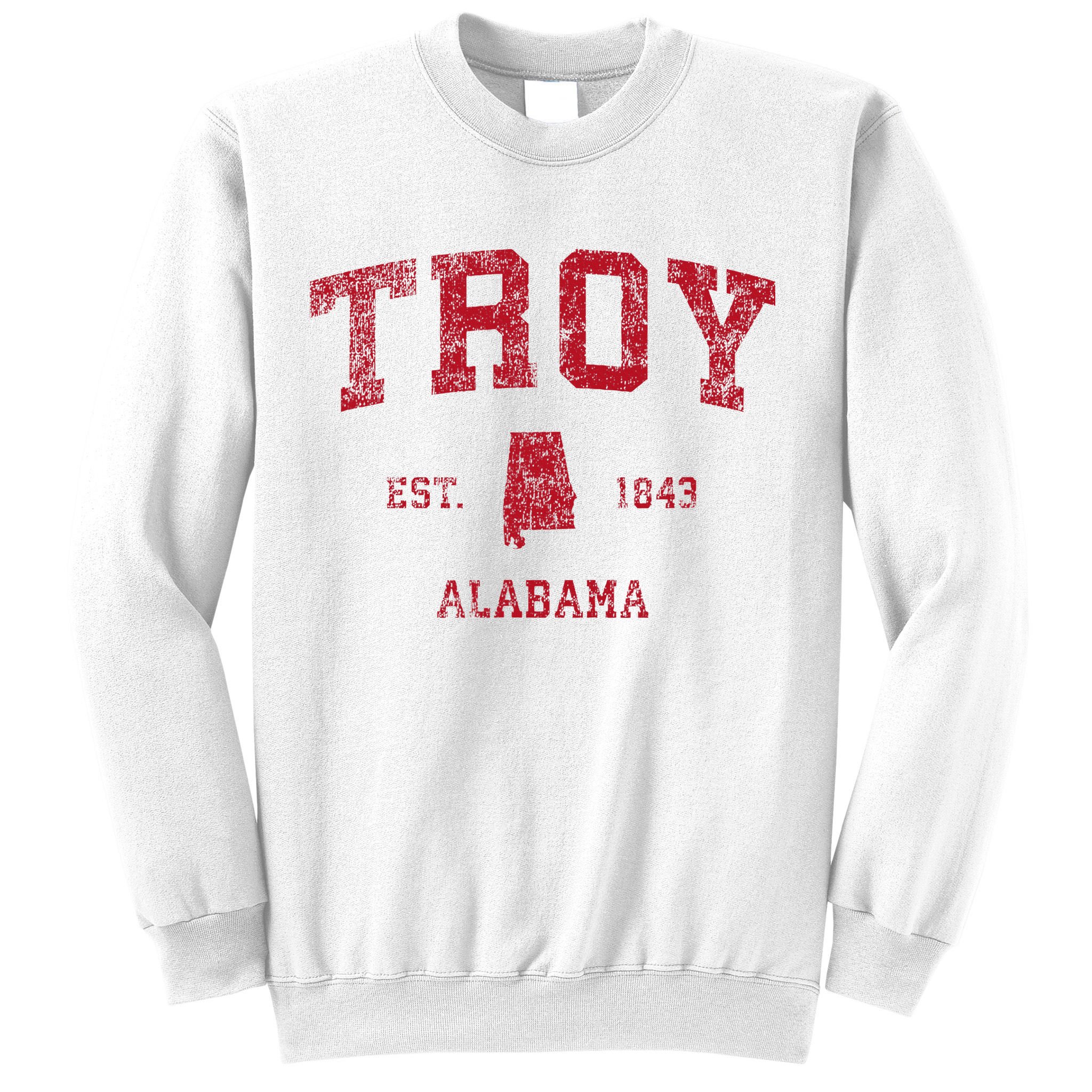 Troy Alabama Al Vintage Sports Design Sweatshirt