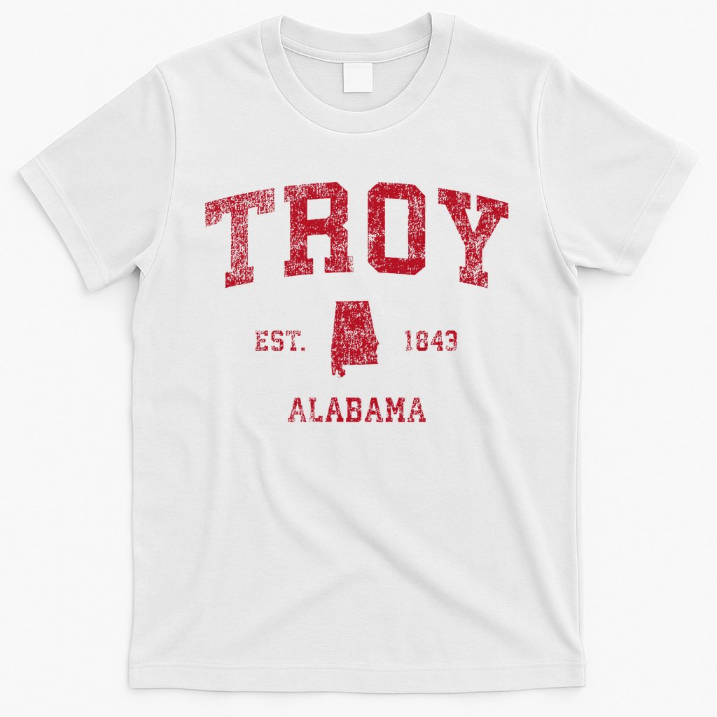 Troy Alabama Al Vintage Sports Design T-Shirt