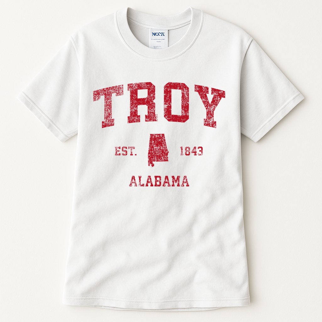 Troy Alabama Al Vintage Sports Design Tall T-Shirt