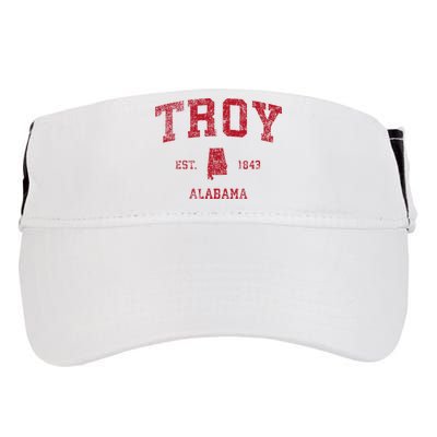 Troy Alabama Al Vintage Sports Design Adult Drive Performance Visor