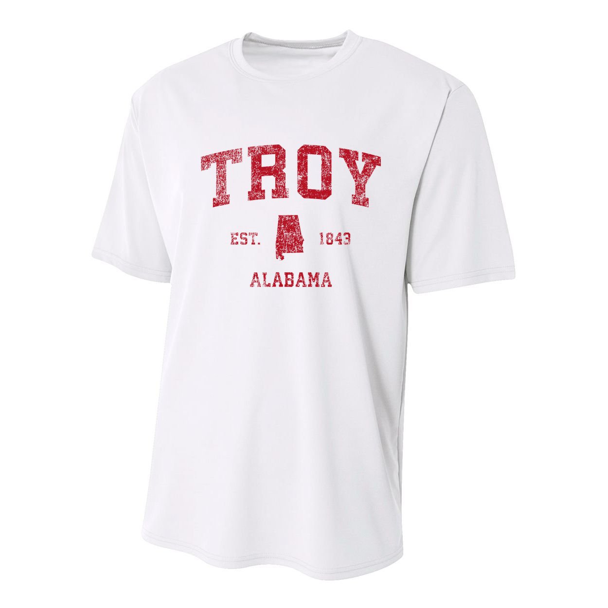 Troy Alabama Al Vintage Sports Design Youth Performance Sprint T-Shirt