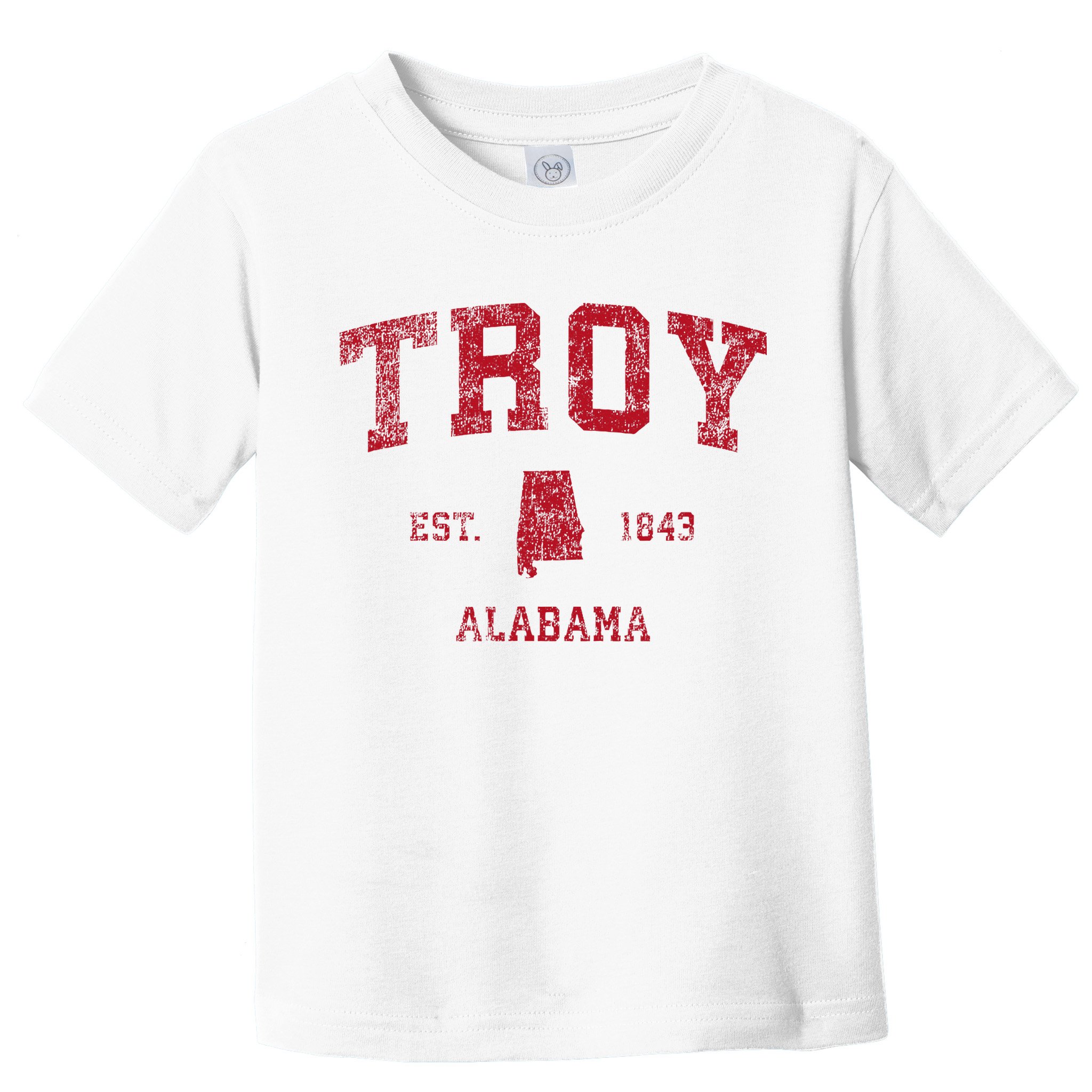 Troy Alabama Al Vintage Sports Design Toddler T-Shirt