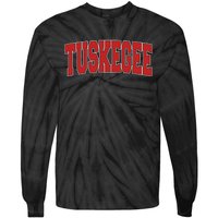 Tuskegee Al Alabama Varsity Style Usa Vintage Sports Tie-Dye Long Sleeve Shirt