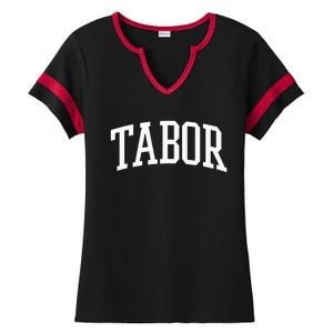 Tabor Athletic Arch College University @ Alumni Ladies Halftime Notch Neck Tee