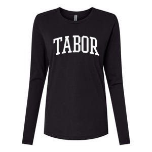 Tabor Athletic Arch College University @ Alumni Womens Cotton Relaxed Long Sleeve T-Shirt