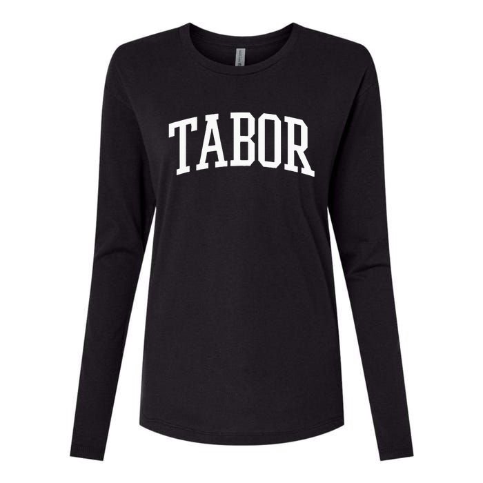 Tabor Athletic Arch College University @ Alumni Womens Cotton Relaxed Long Sleeve T-Shirt