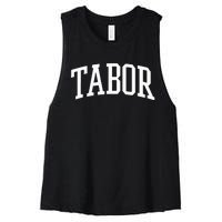 Tabor Athletic Arch College University @ Alumni Women's Racerback Cropped Tank