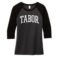 Tabor Athletic Arch College University @ Alumni Women's Tri-Blend 3/4-Sleeve Raglan Shirt