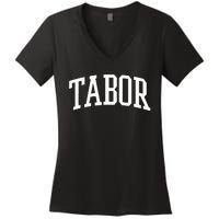 Tabor Athletic Arch College University @ Alumni Women's V-Neck T-Shirt